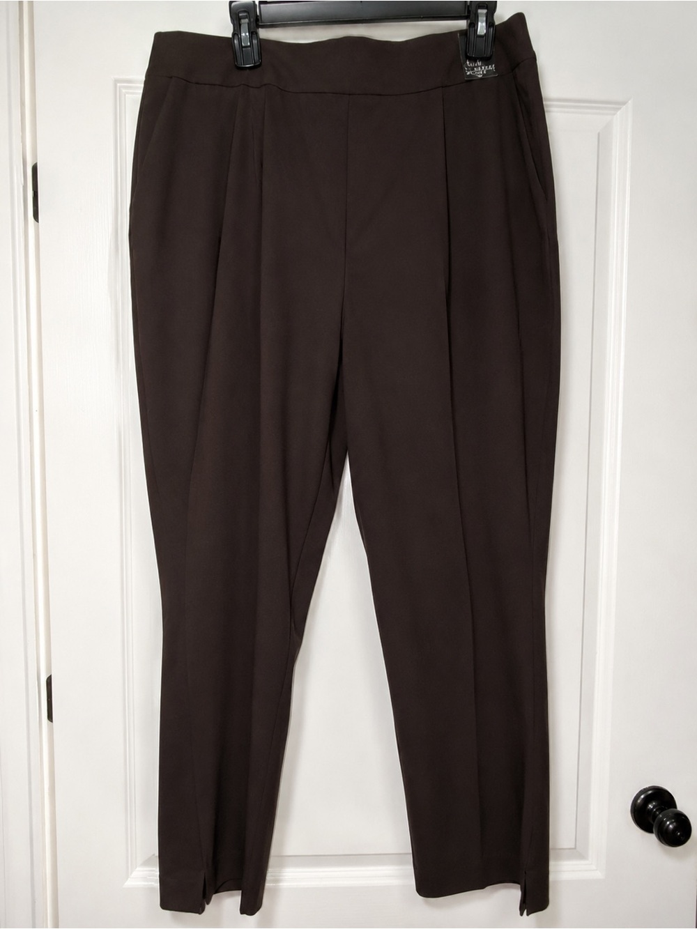 Dear Scarlett Magic Brown Pull On Stretch Pants 2X Plus Size NWT